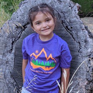 Fetch The Sun Youth Hiking Shirt | Purple, Unisex Summer Clothes, Boys & Girls